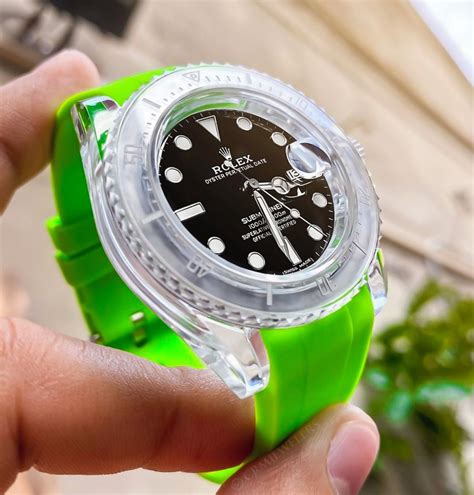 lime green custom rolex|Lime Green Rolex .